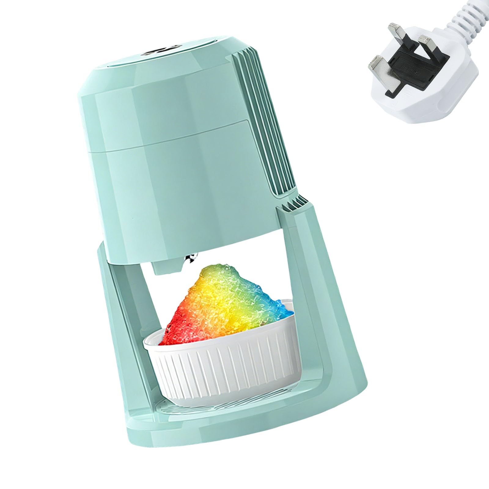 Jazuaiao Efficient 135W Electric Ice Grinder for Light Snow Texture and Refreshing Beverages Snow Cone Maker