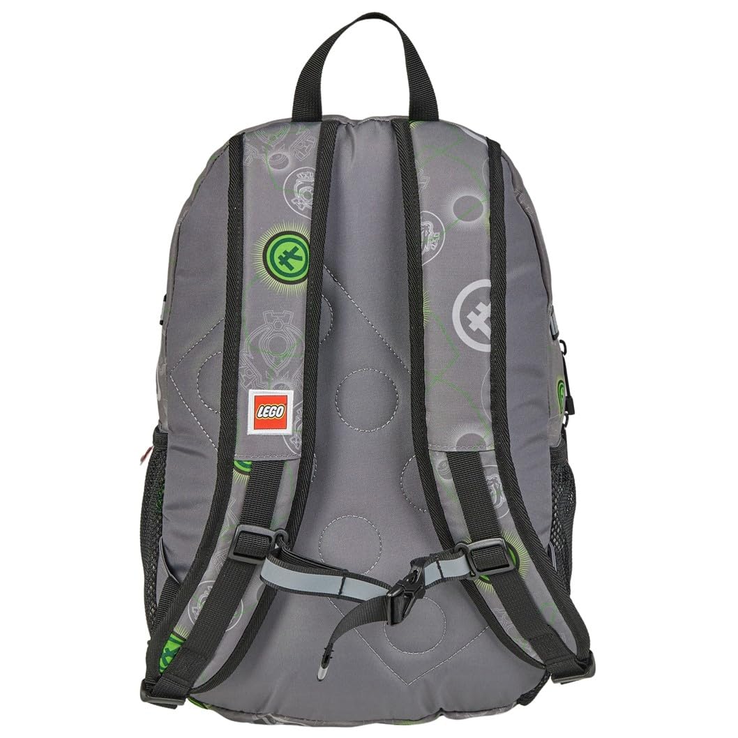 SKANDO BAGS Sac à dos extensible LEGO® Ninjago®, sac à dos spacieux avec grandes poches zippées, poche avant et poches latérales en filet. Éléments réfléchissants.