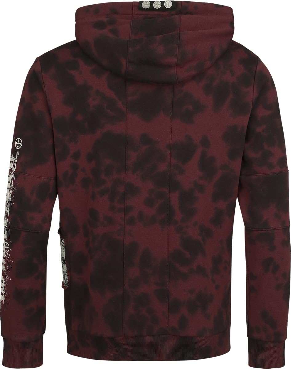Rock Rebel by EMP Uomo Felpa con Cappuccio Original Sinners Kapuzenpullover Rosso
