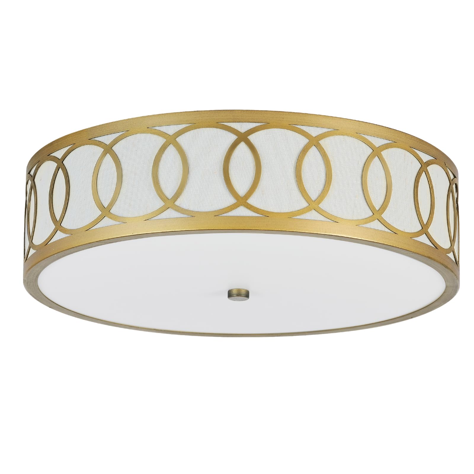 2-Light Flush Mount Ceiling Light, 12 inch Modern Close to Ceiling Light Fixtures,Round Ceiling Lighting, Circle Lamp with Acrylic Shade for Hallway, Kitchen, Laundry,Porch