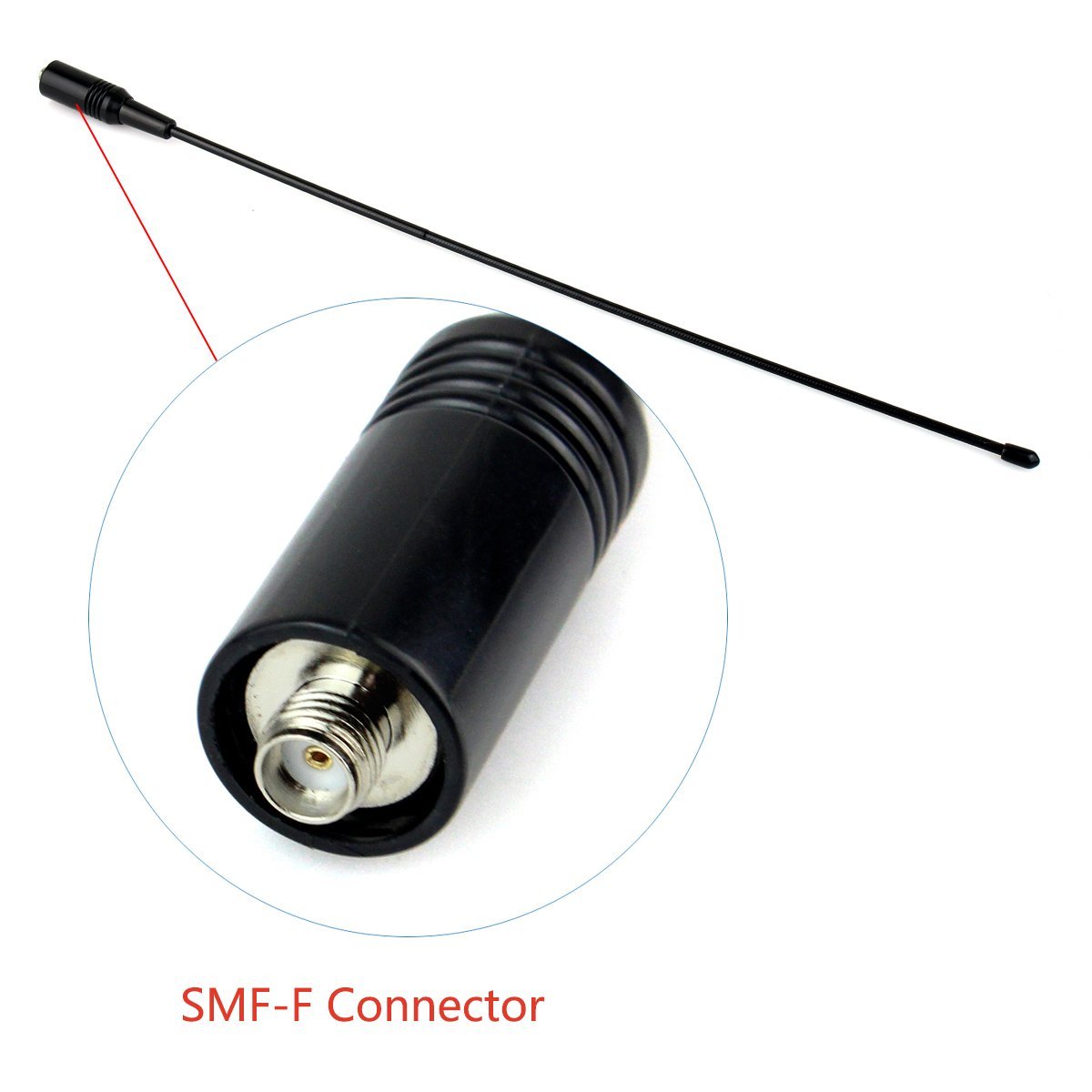 Retevis RT-771 Antenna Telescopica Flessibile SMA-F Doppia Banda 136-174 400-480MHz per Ricetrasmettitore Palmare