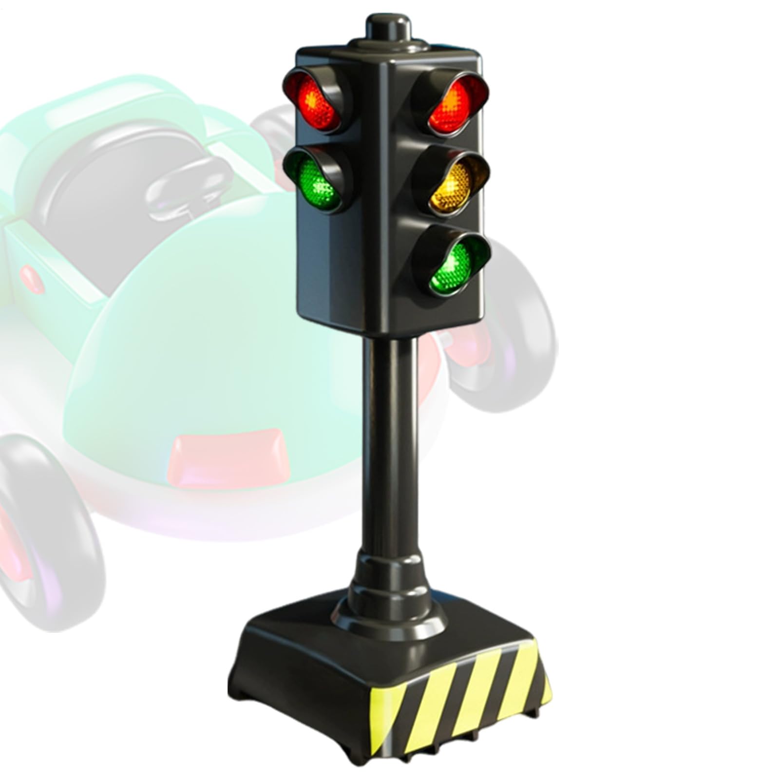 Generisch Verkehrsampel Spielzeug - 12,5x4cm Kinder Verkehrserziehung Signallichter | LED Verkehrszeichen | Fußgängerampel Modell, Sicherheitsanzeiger Verkehr, Licht & Sound, Für Kinder
