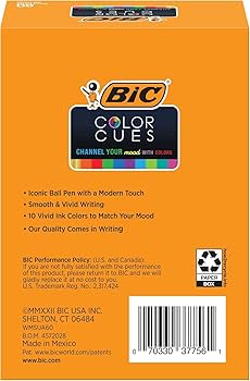 Amazon | BIC カラーキューペンセット 60本パック アソート