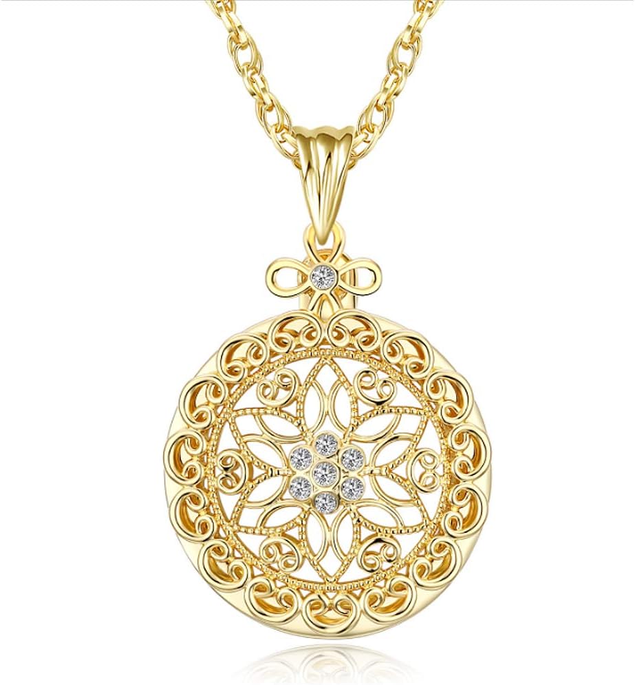 CLARA 6X Magnifier Necklace Magnifying Glass Pendant Optical Lens with Chain Jewelry Loupe for Seniors Elders Aged Reading Increase Vision image 4