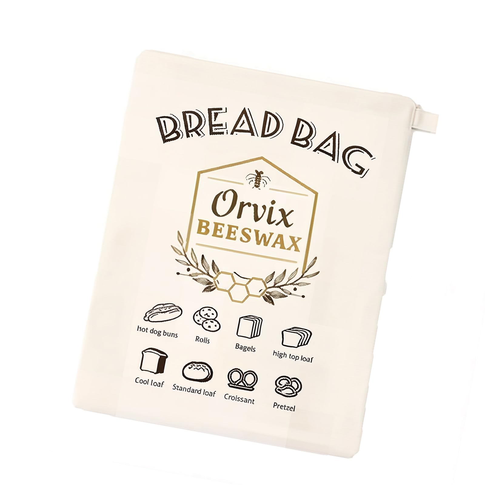 Msioytog Large Bread Keeper Bag PET Texture with Secure Zippers Closures Bread Saver Bag Storaging Pouches for Home Baking Loaves Large Capacity
