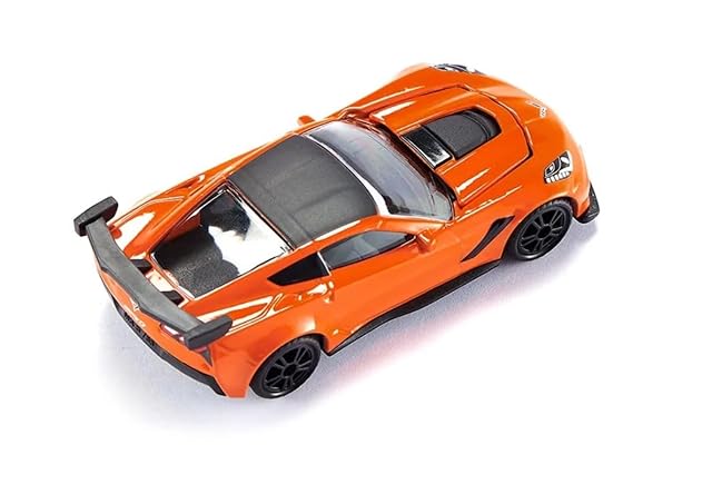 Foto 4 de 8 de siku 1534, Chevrolet Corvette ZR1, Naranja/Negro, Apertura de capó, Vehículo de juguete para niños