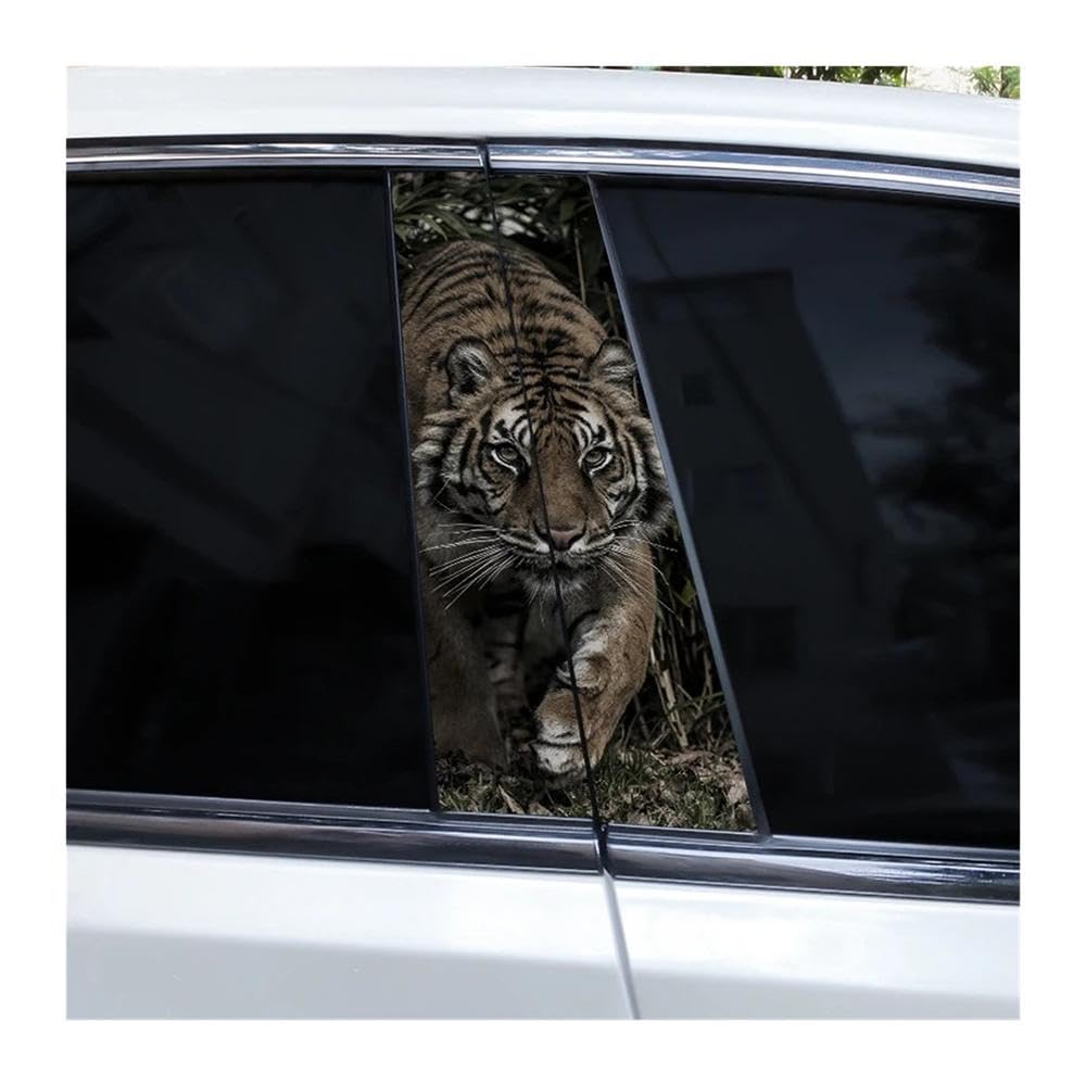 Bertdcx F Tiger Car Sticker Door Pillar Decal Personalized Design Decal Vinyl Auto Parts(F)