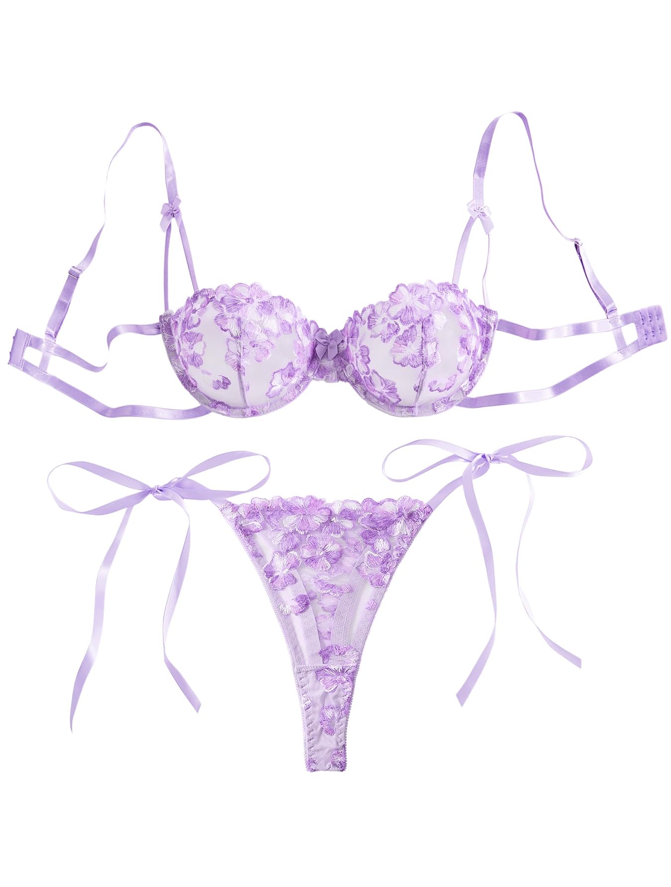 Lilosy Sexy Lingerie Set 2 Piece Women Bra and Panty