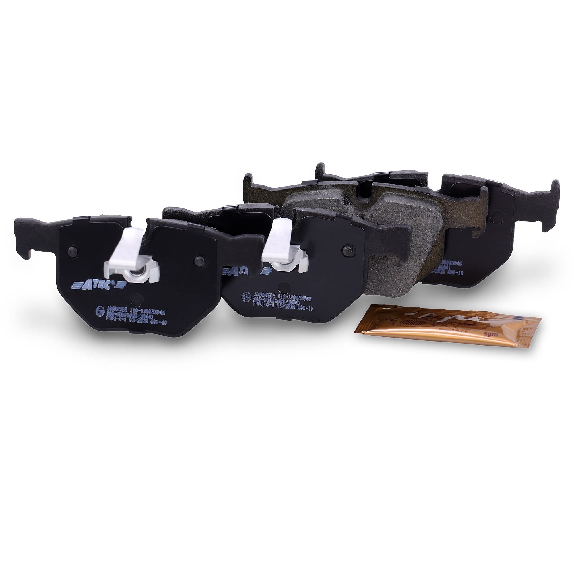ATEC Germany Set freni asse posteriore incl. dischi freno Ø 320 mm ventilati + pastiglie freno posteriori Compatibile con BMW Serie 5 (E60), 5 Touring (E61), 6 (E63), 6 Cabrio (E64)