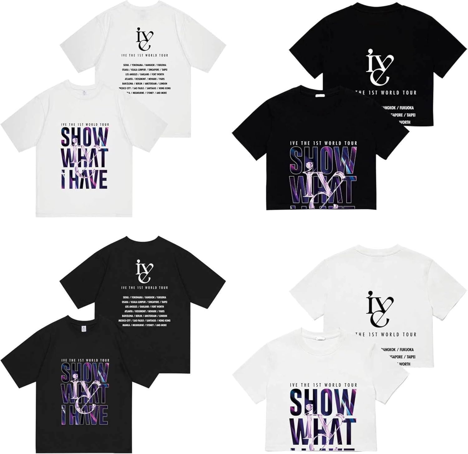 Amazon.co.jp: IVEワールドツアーコンサート 周辺 Tシャツ 半袖 アイブ