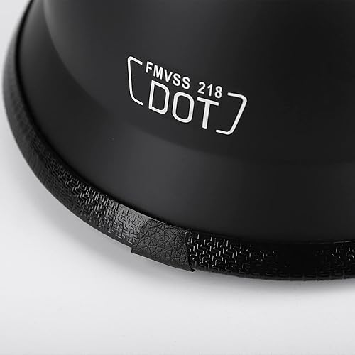 Miniatura 8 de Casco de motocicleta alemana de media carcasa con gafas de ciclismo - Aprobado por DOT