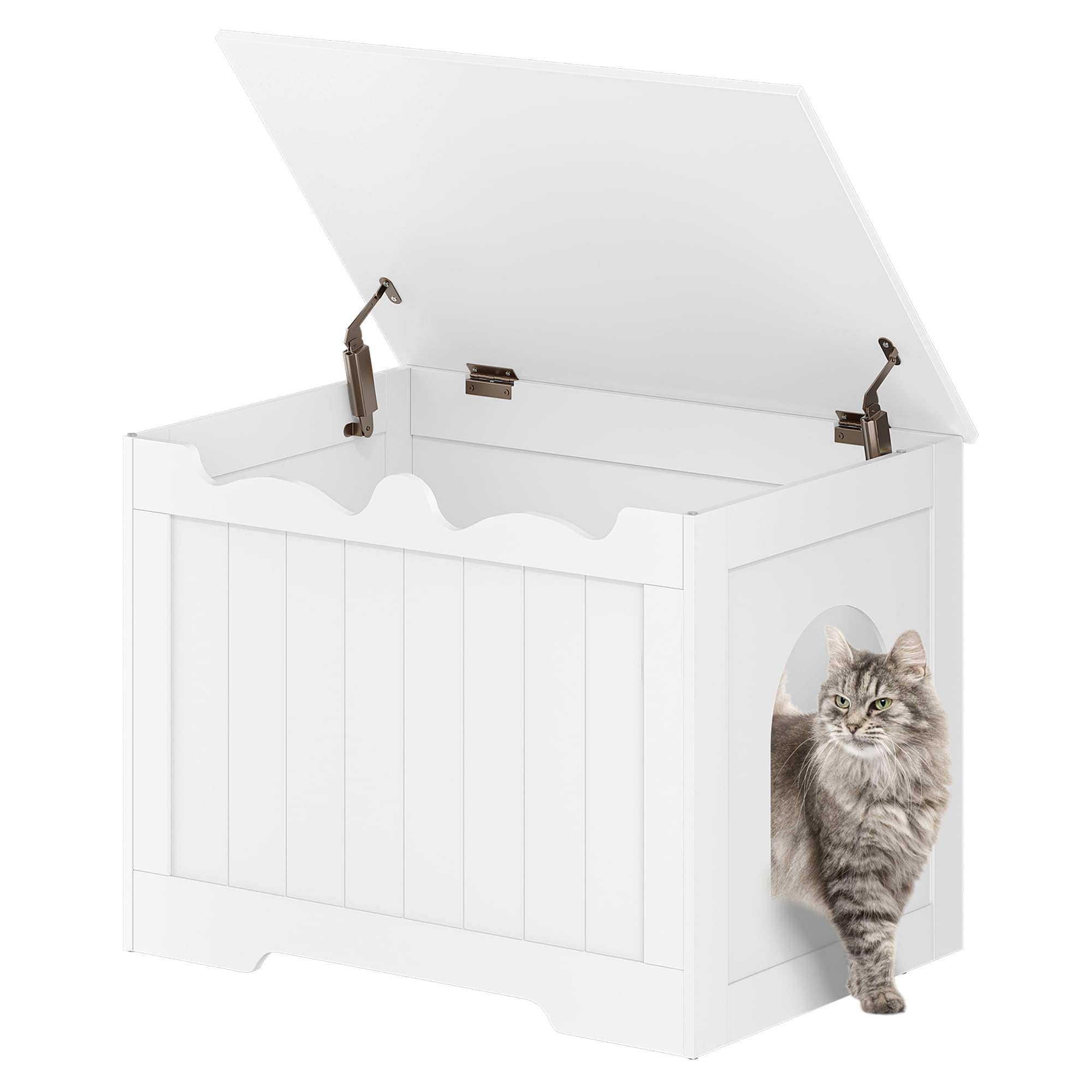 Arenero Gatos Mueble PawHut Mueble Arenero Para Gatos Caja De