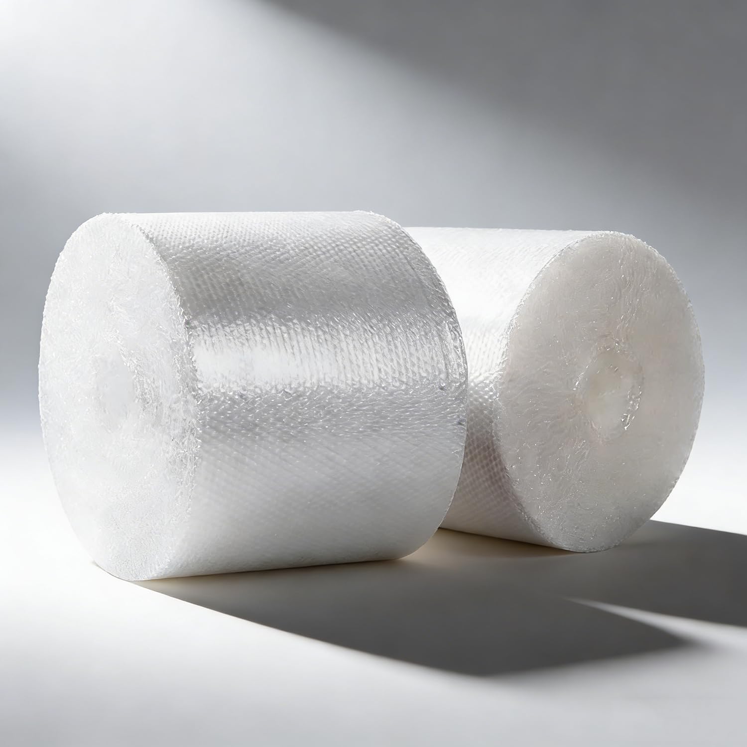 3/16" Small Bubble Cushioning Wrap Roll - 700FT Total (2 Rolls x 350FT), 12 Inches Wide, Perforated Every 12", Clear or White, Premium Shipping &