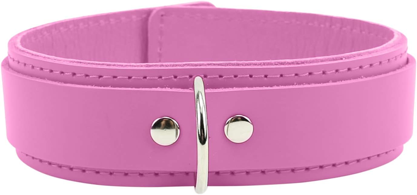 Ariel V Collar Lambskin Latigo Leather Handcrafted Leather Collar