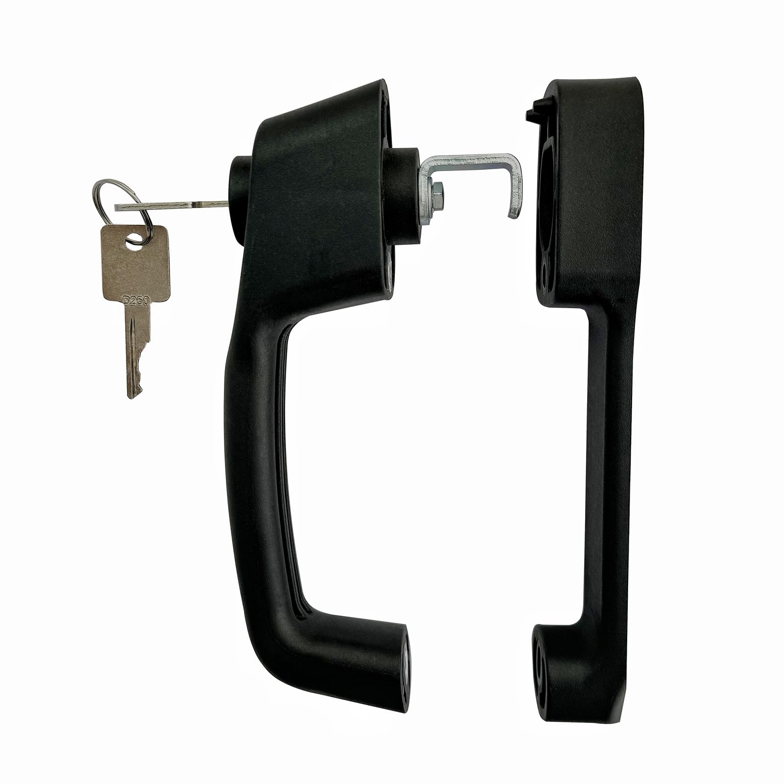 Recmod 7109662 Door Latch Handle With Spacer 7109663 For Bobcat Loader 753 763 773 863 864 873 883 963 A220 A300 S100 S130 S150 S160 S185 S220 S250