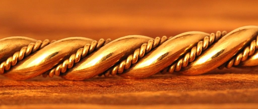 Wikinger Torques PARAGON Ø 14 cm Männer Halsreif Handarbeit edle Bronze