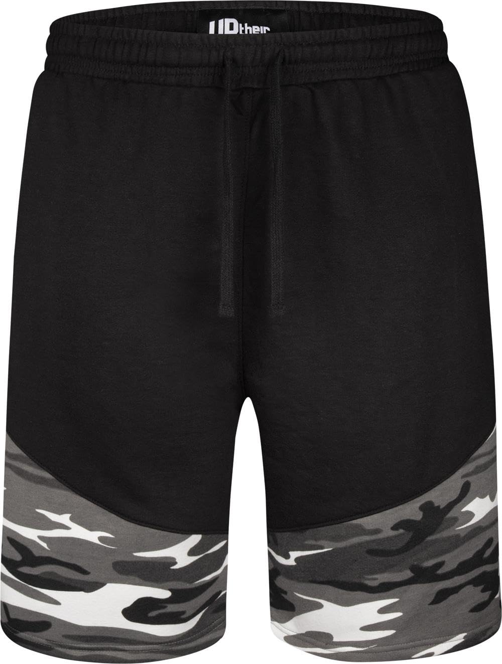Uptheir Mens Civil Camouflage Block Shorts - Grey - 5XL