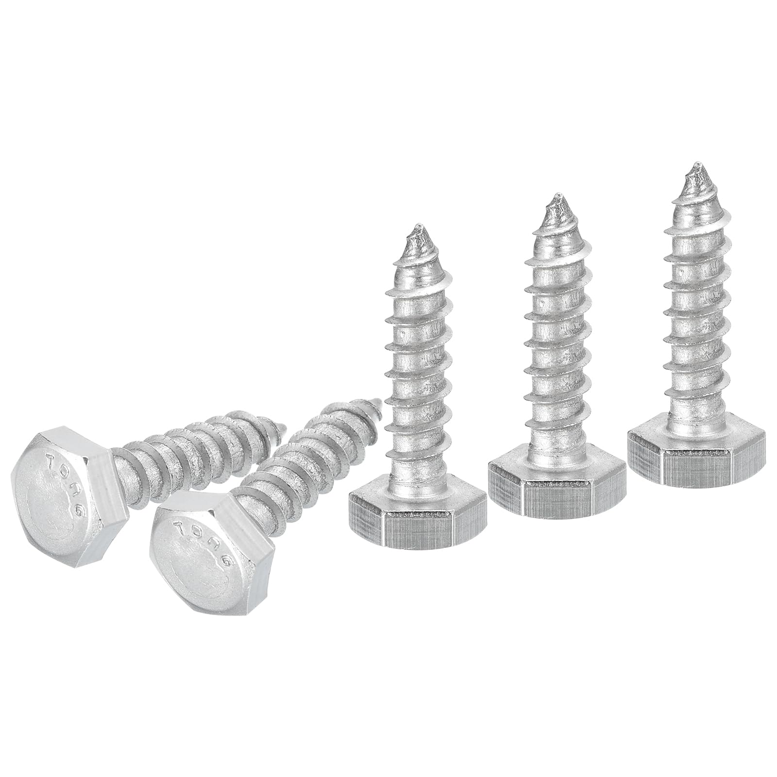 DTGN 1/4" x 1" Hex Lag Bolts, 20 Pack, for Woodworking Furniture
