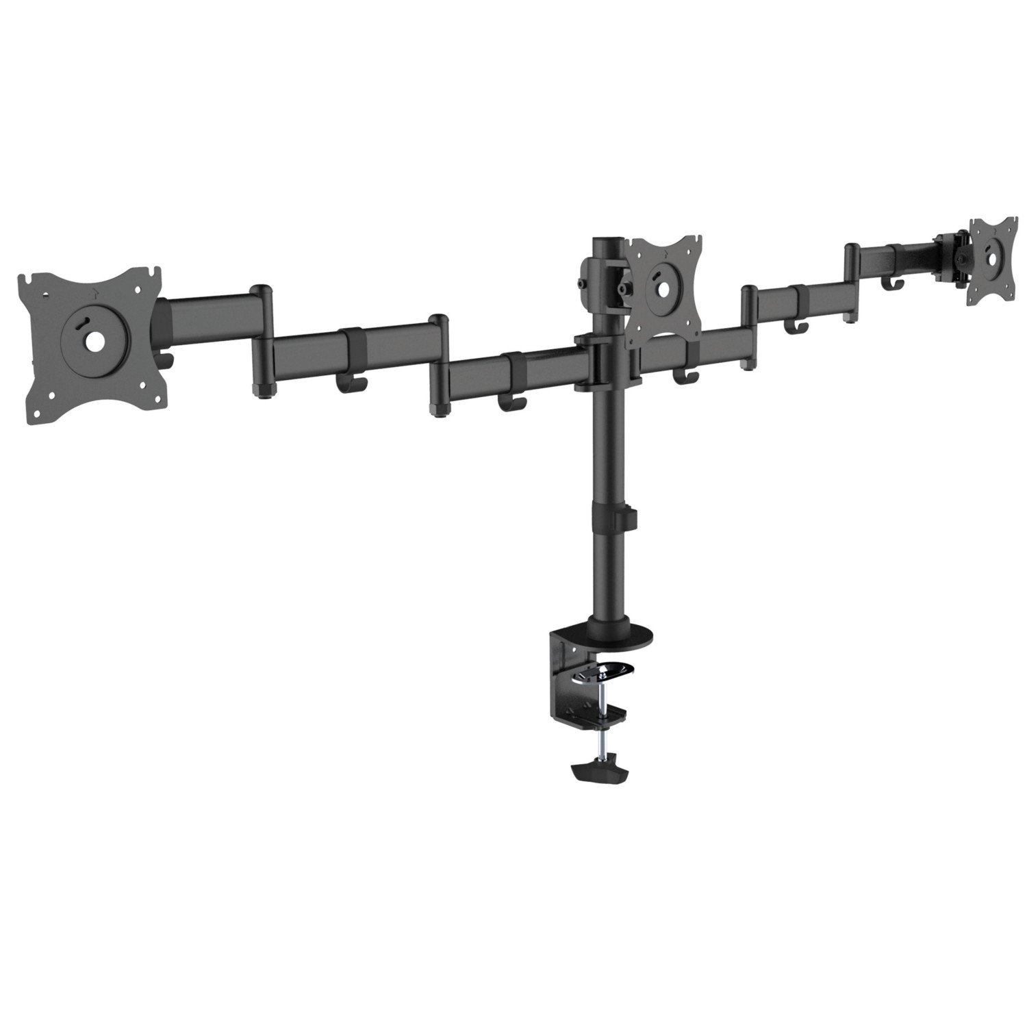 Equip 650116 Soporte de Mesa para Pantalla Plana 68,6 cm (27") Abrazadera Negro - Soporte para televisor (Abrazadera, 24 kg, 33 cm (13"), 68,6 cm (27"), 100 x 100 mm, Negro)