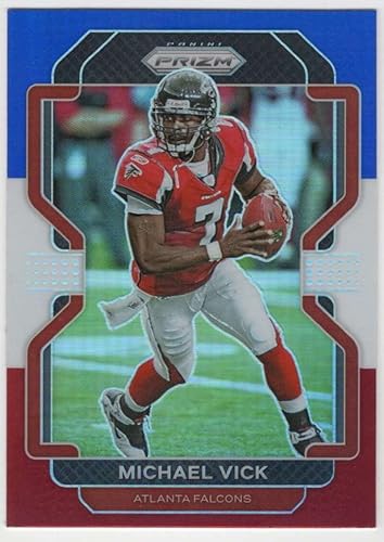MICHAEL VICK 2021 Panini Prizm Prizm Red White and Blue #330 NM+-MT+ NFL Football Falcons