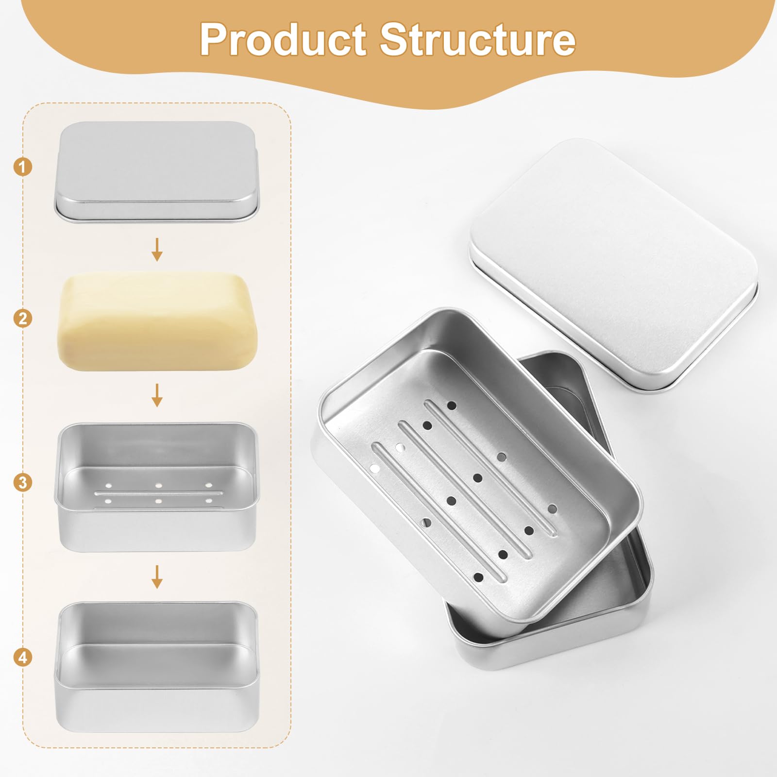 2 Jaboneras (blancas Y Azules), Jabonera De Viaje Sellada, Jabonera De Viaje Impermeable, Para