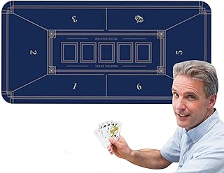 poker-Tischmatte, Blackjack Tischplatte, Tischlayout für Pokerkarten – Professionelle Blackjack Tischplatte mit glatter Oberfläche, rutschfest, tragbar, strapazierfähig