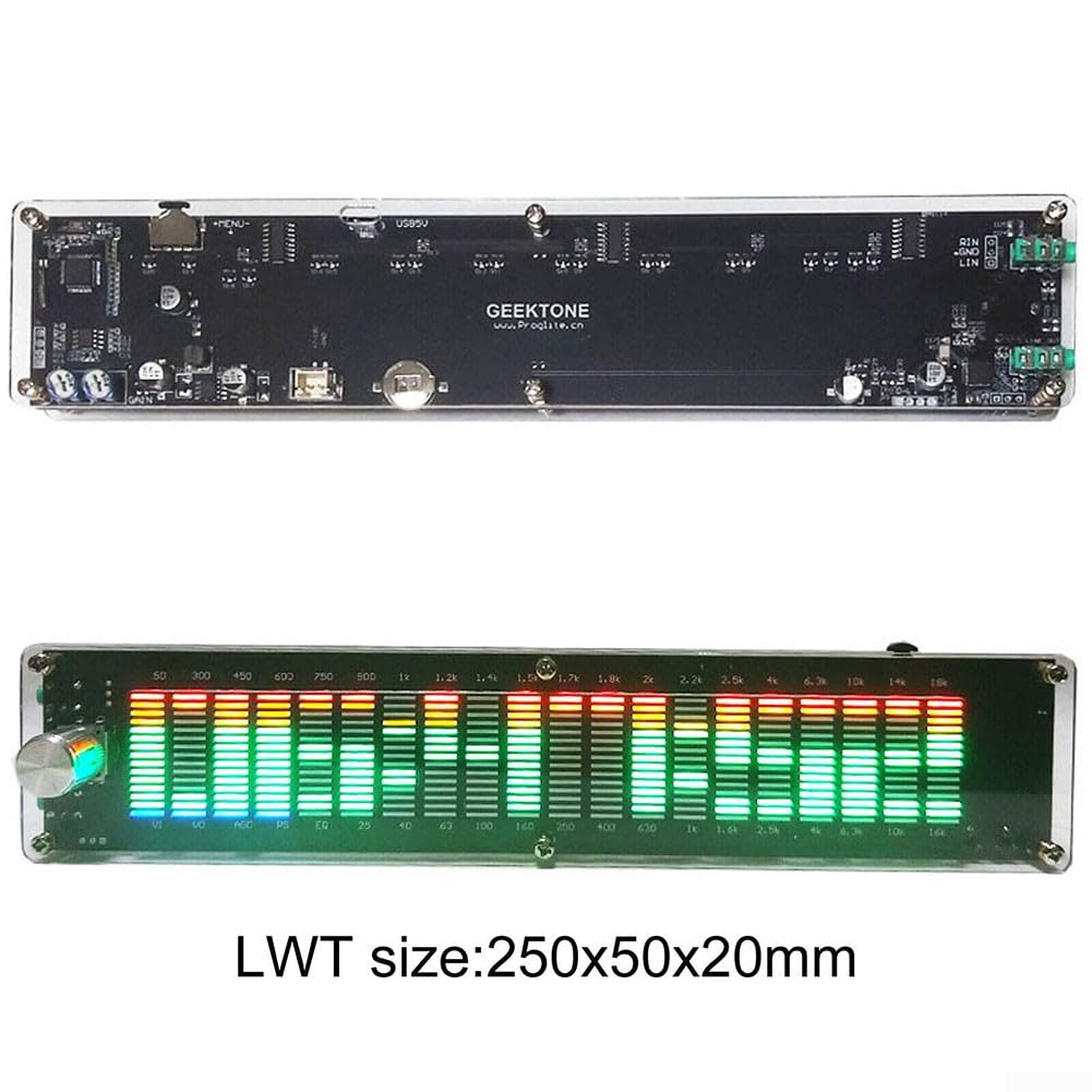INDICATORE SPETTRO MUSICALE colorato USB DSP EQ VU metro 5 display LED 12 V EUR 84,09 - IT