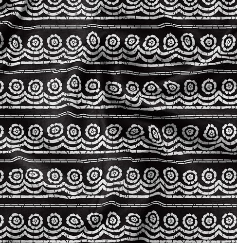 Soimoi Unstitched Crepe Fabric, 1 Yard - 42