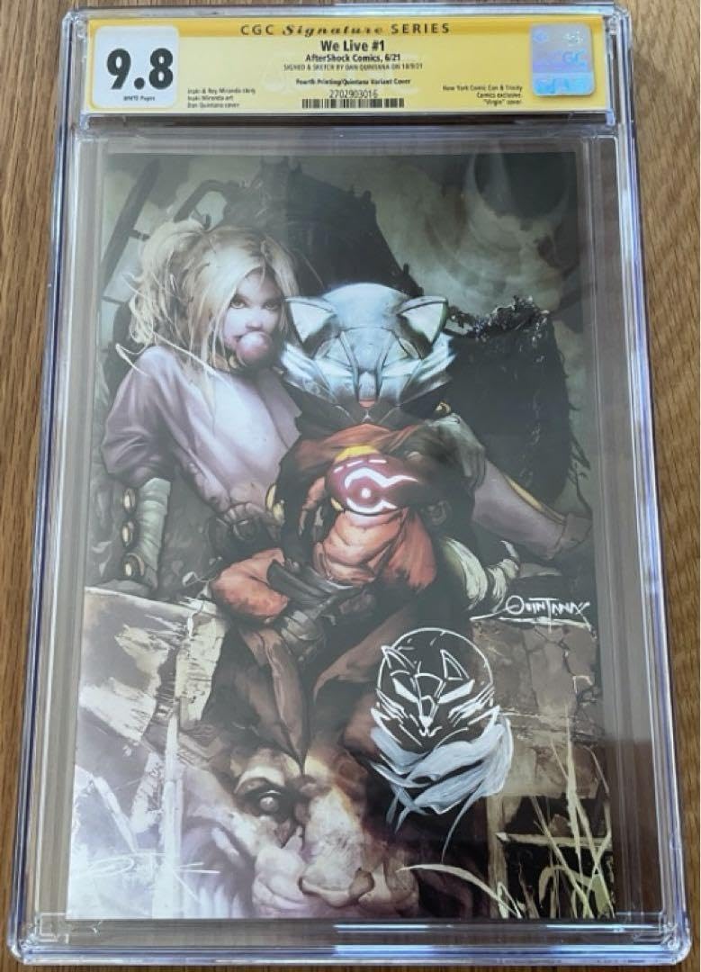 We Live #1 サイン・スケッチ入り CGC 9.8 アメコミリーフ We Live #1 サイン・スケッチ入り CGC 9.8 アメコミリーフ