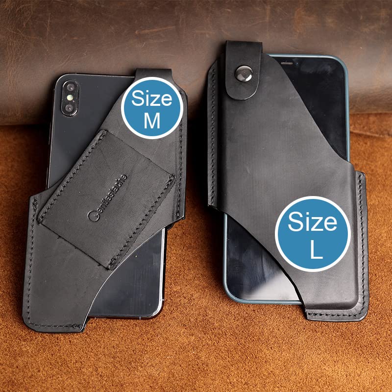 Amazon | Gentlestache レザー携帯電話ホルスター ベルトループ用電話