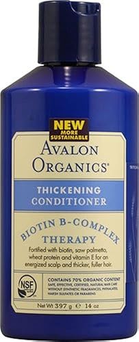 Avalon Organics Acondicionador espesante, Biotina B-Complex 14 oz