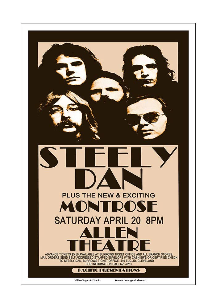 Amazon.com: Raw Sugar Art Studio Steely Dan/Montrose 1974