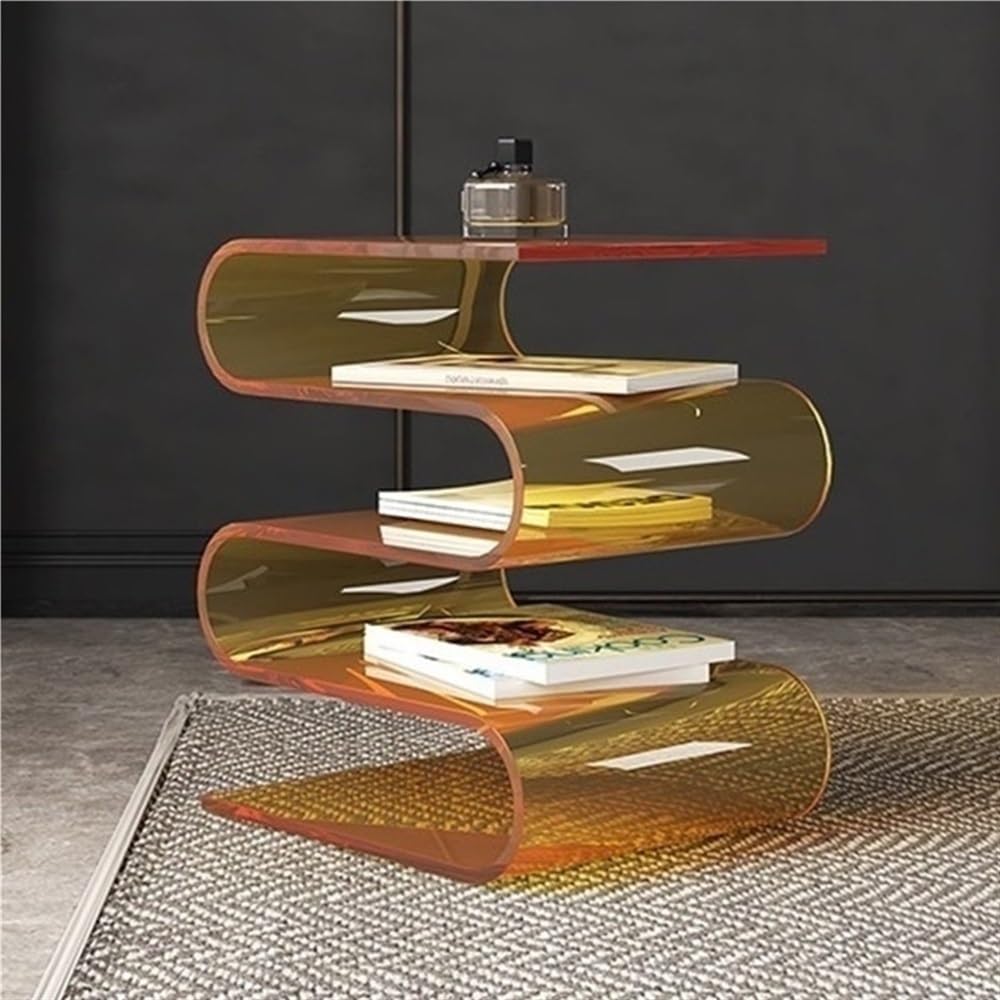 Amazon.com: Clear S-Shaped Acrylic Coffee Table - 5-Tier Side