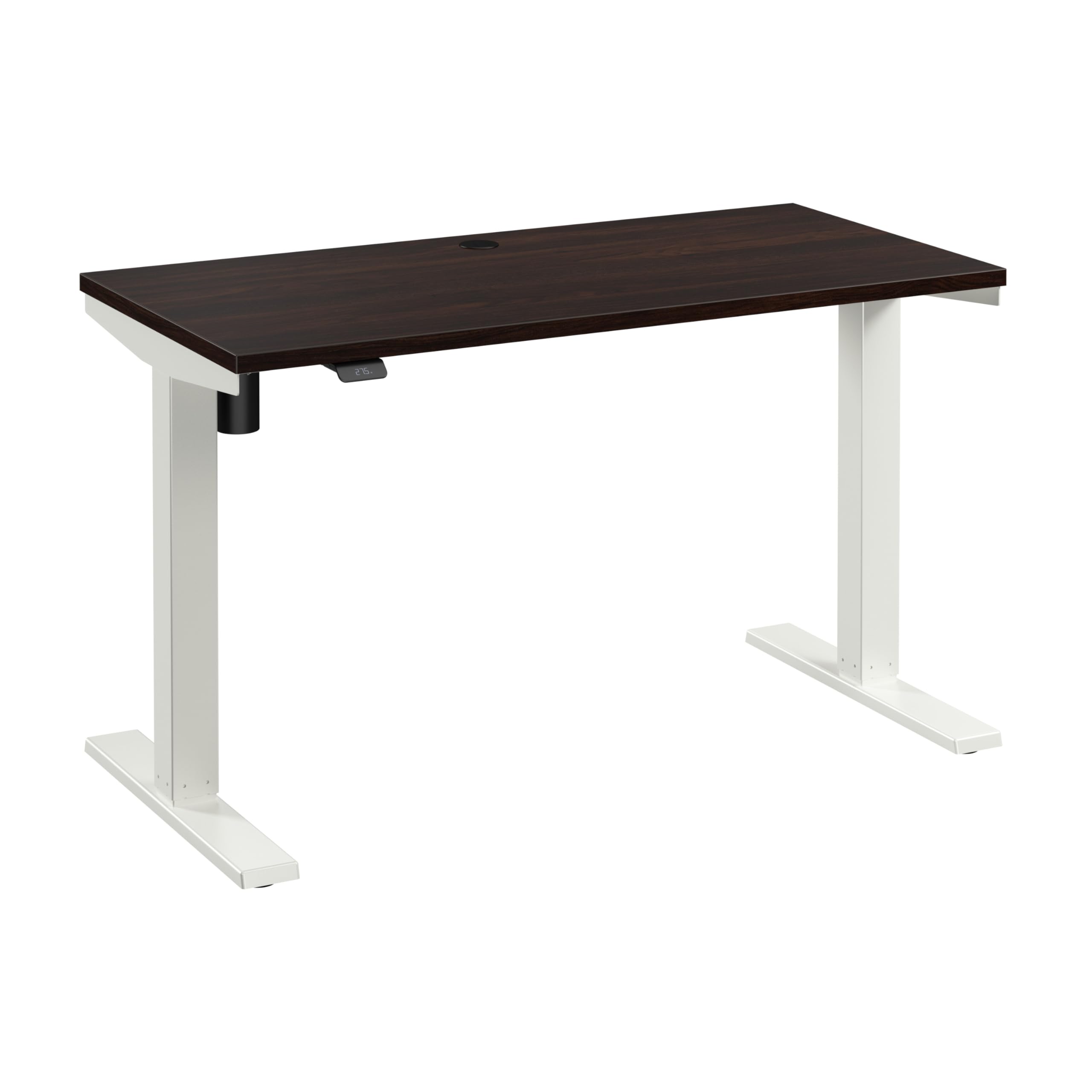 Photo 1 of Bush Business Furniture 60-inch Electric Height Adjustable Standing Desk, Ergonomic Sit-Stand Computer Table for Home and Professional Office, Move 40 Series, Platinum Gray with White Base