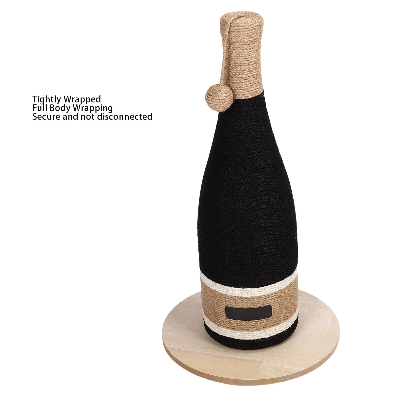 Katzen-Weinflaschen-Kratzbaum, Interaktives Spielzeug für Aktive Katzen, 59,9 cm Hoch, Multifunktionales Design