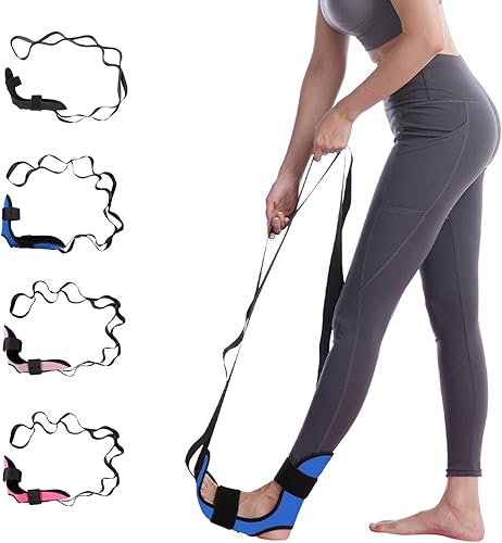 Multi-functional Foot Stretching Strap for Relieving Plantar Fasciitis, Achilles Tendonitis, and Leg Muscle Pain, Suitable for Dancers, Fitness, and