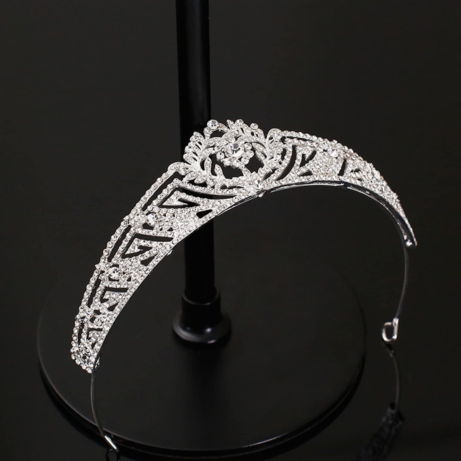 Stroiki ślubne Rhinestone Nakrycia głowy Korona ślubna Moda Retro Piękna opaska Ślubne akcesoria do włosów Ślubne akcesoria do włosów