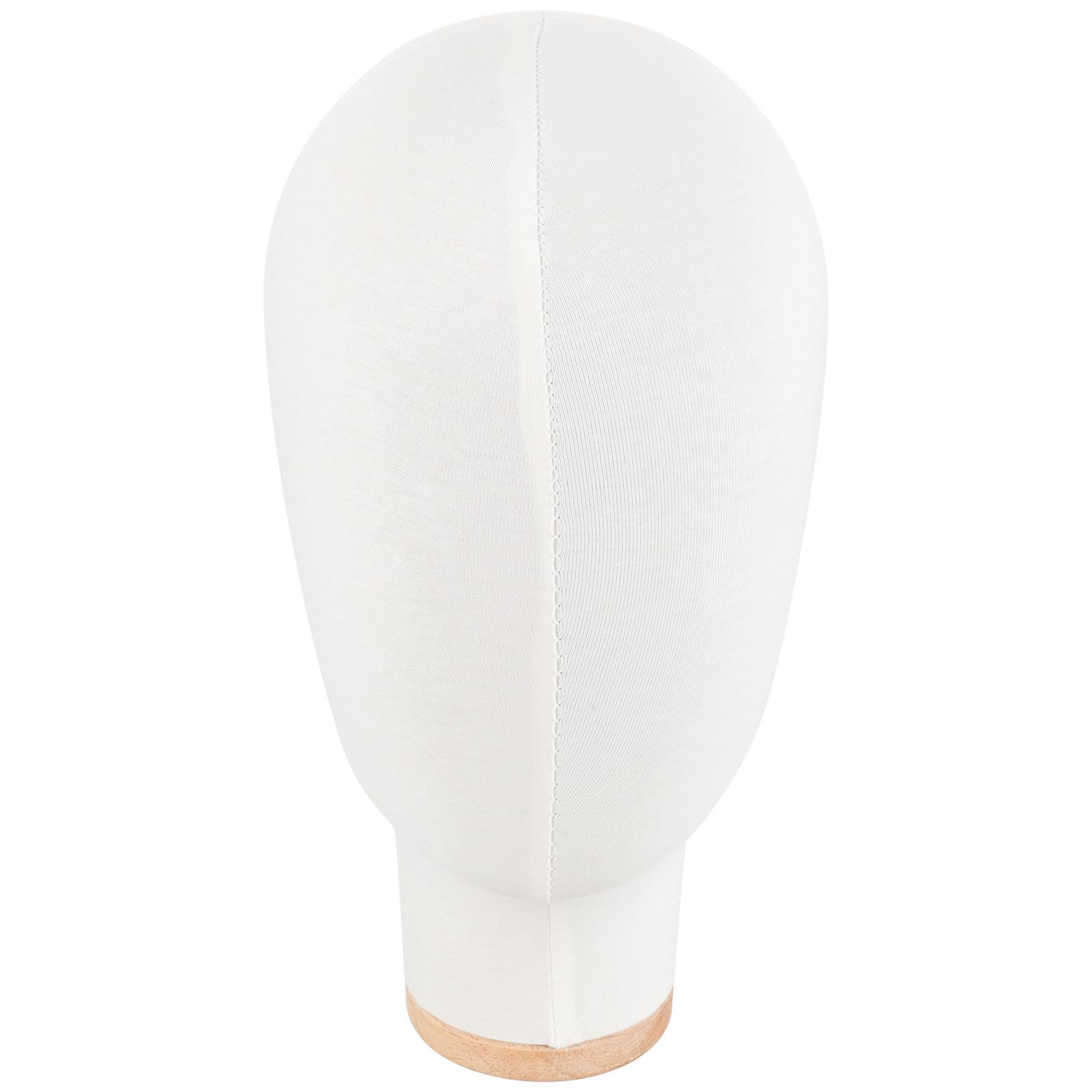 Artibetter Testa di Manichino per Esposizione di Parrucche e Cappelli in Cotone Bianco, Supporto Multifunzione per Asciugatura e Styling, Espositore Professionale per Accessori Chioma