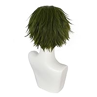 Vista 12 de Anogol peluca color blanco plateado Tokio Ghoul Tokio Guru Kaneki Ken para fiesta de Cosplay