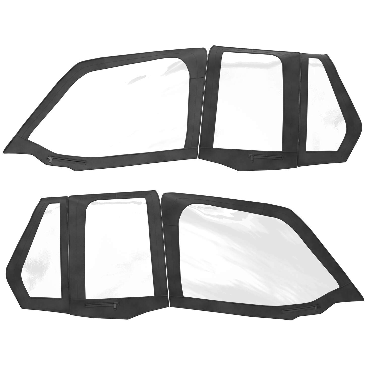 Amazon.com: Polaris 2884332 Black 4-Seat Canvas Half Upper Doors