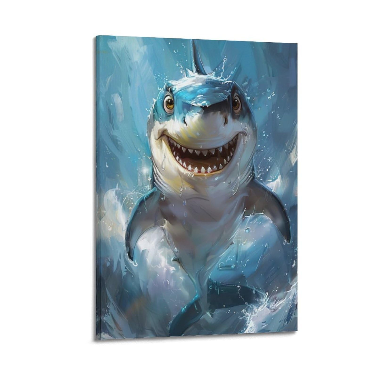 Poster de requin joyeux pour égayer un mur blanc triste - 6
