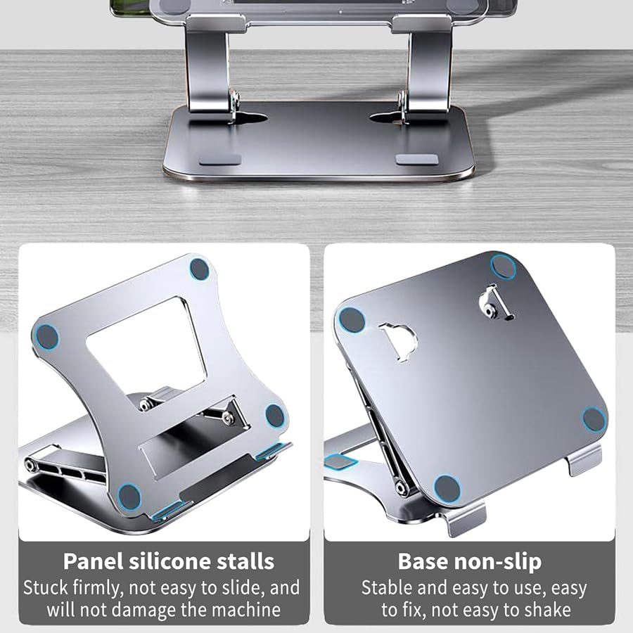 URBAN KINGS Aluminum Laptop Stand, Ergonomic Adjustable Notebook Stand, Riser Holder Computer Stand Compatible More 10-15.6" Laptops 39 612ayPaPXCL