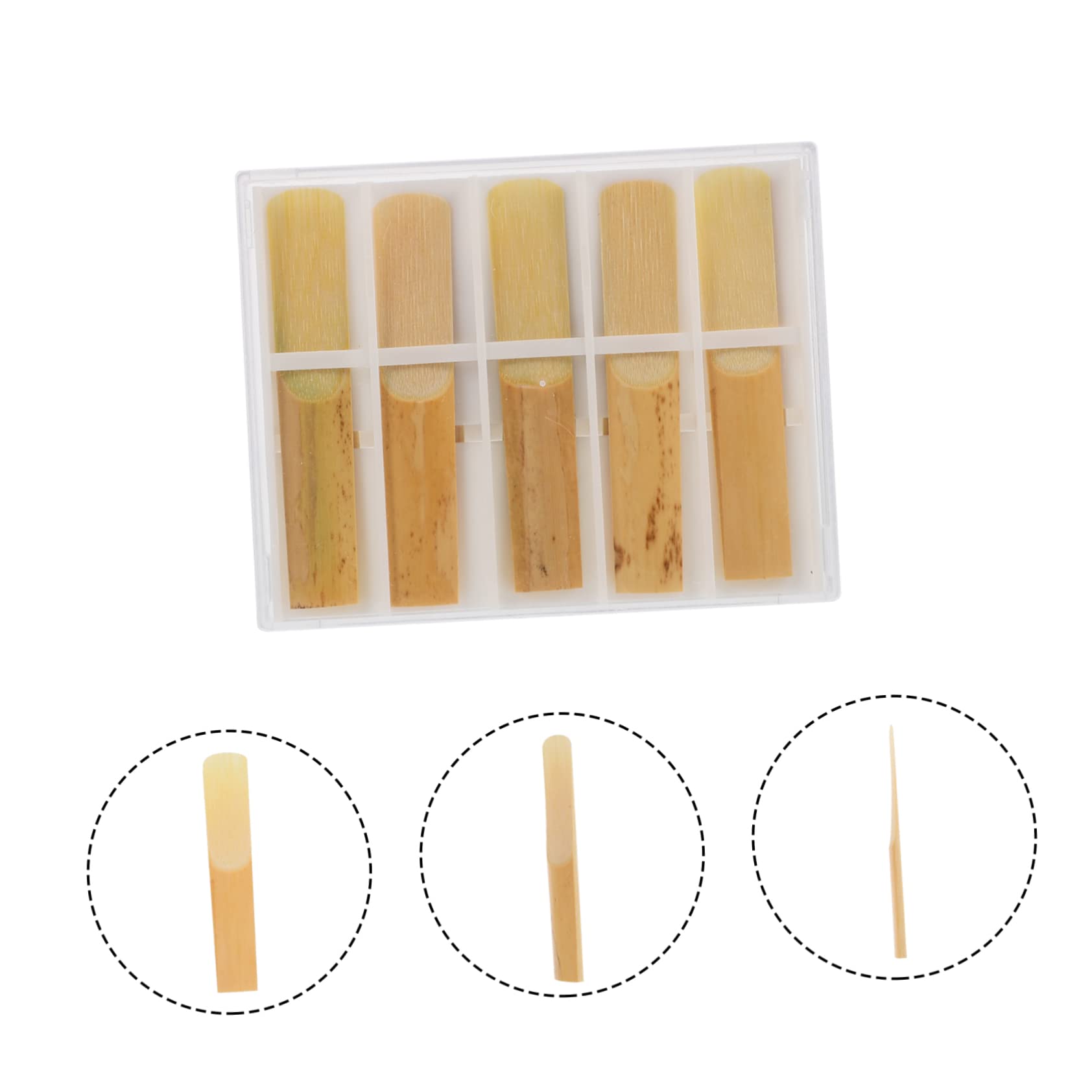 VICASKY 50piezas Reeds De Clarinete De Accesorios De Instrumento Musical Reeds Tradicionales Para Músicos Herramienta De Silbato Portátil