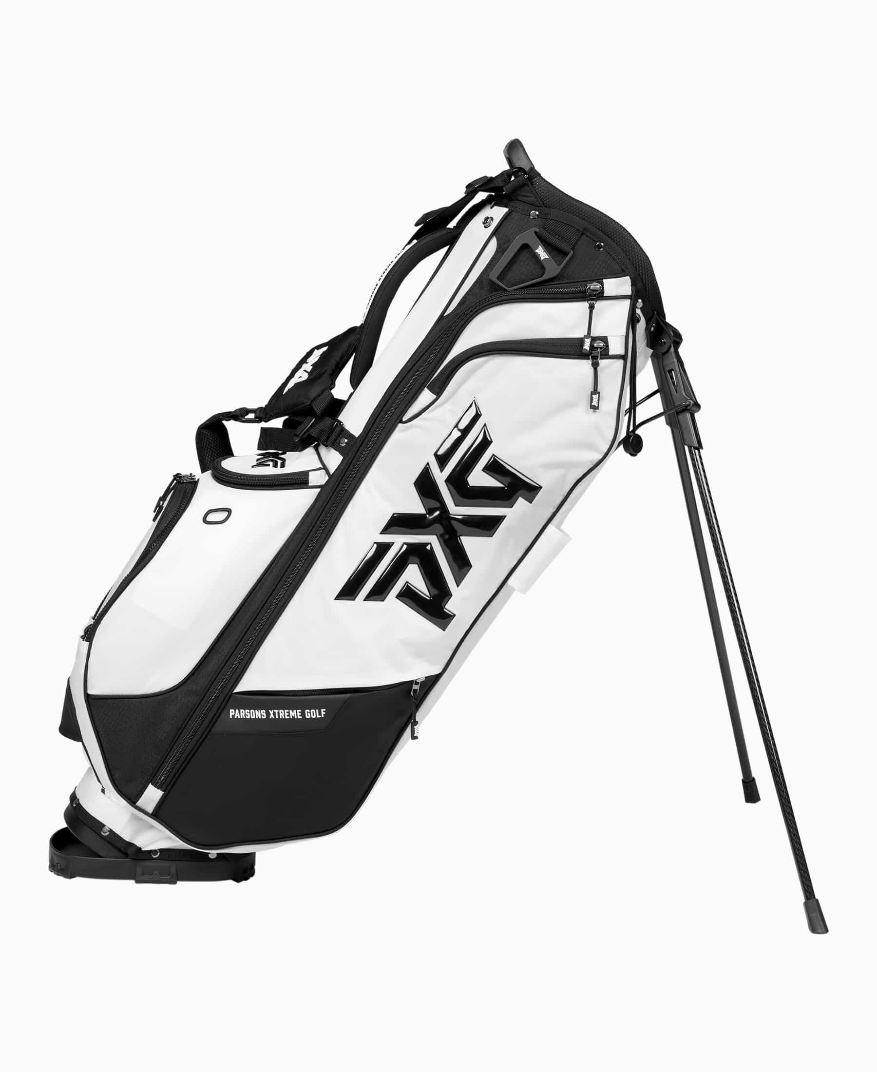 PXG Golf Carry Stand Bag, Xtreme, Deluxe, Lightweight, Aloha, with Carbon Fiber Stand Legs, 4-Way Top, 13 Pockets, Padded Back Panel, Insulated Water Bottle Pocket