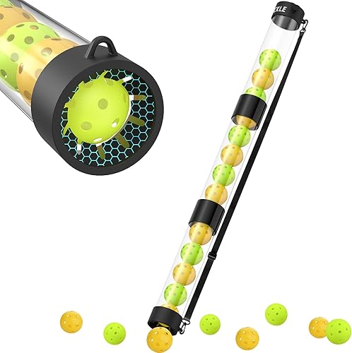 Miniatura 8 de Pickleball Ball Retriever - Tubo de recogida de 17 bolas de pickleball con correa para el hombro, rápido y portátil para pickleball tubo de recogida