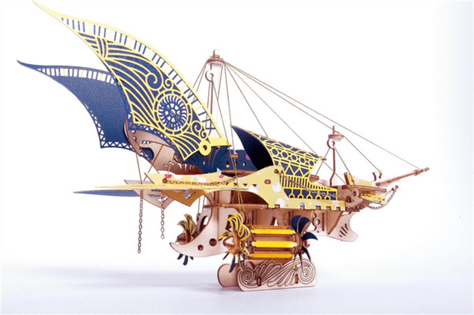 EsportsMJJ 3D DIY Barco Asamblea Modelo Kits Clásicos de Madera Veleros Modelo Decoración - A
