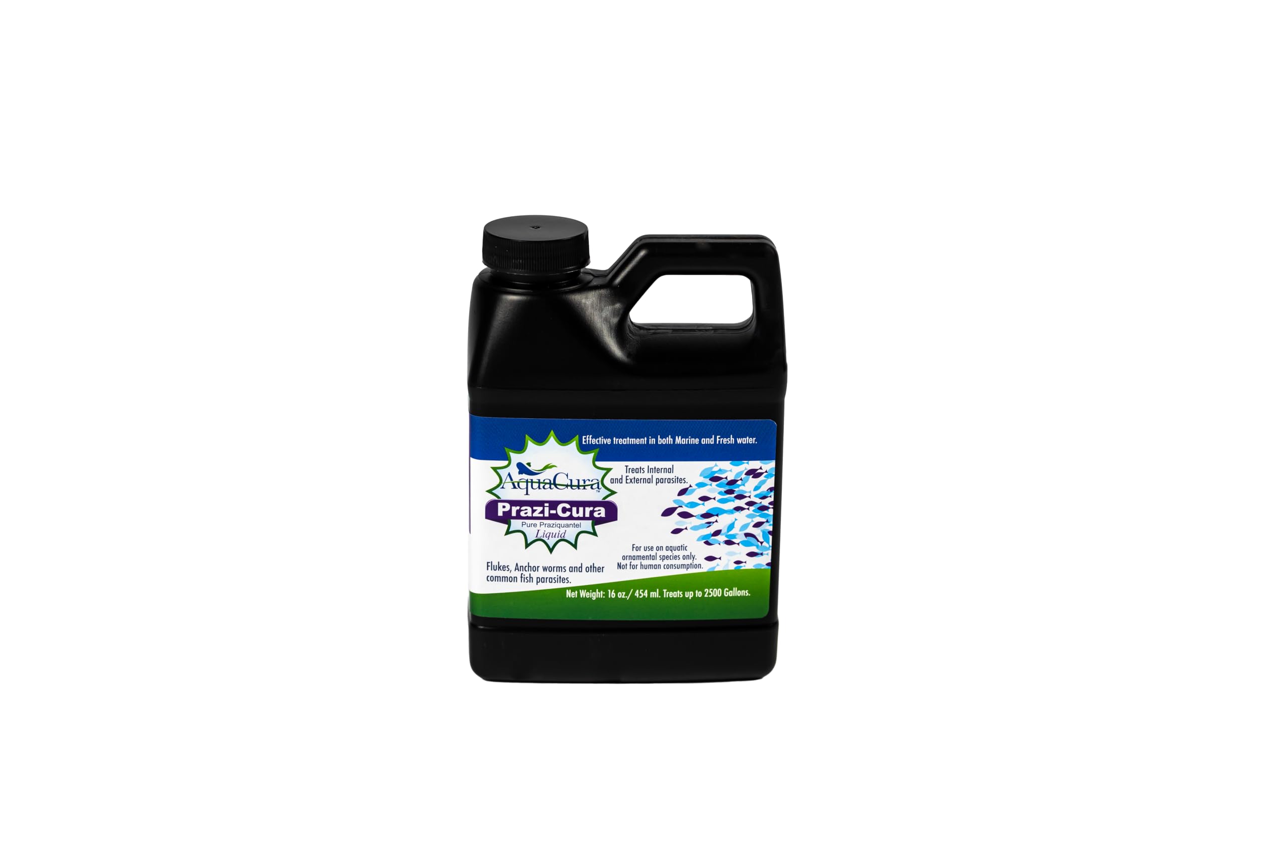 Prazi-Cura Liquid - Safest, Most Effective Parasite Treatment for Koi, and Aquarium Fish! Treats up to 2500 gallons.