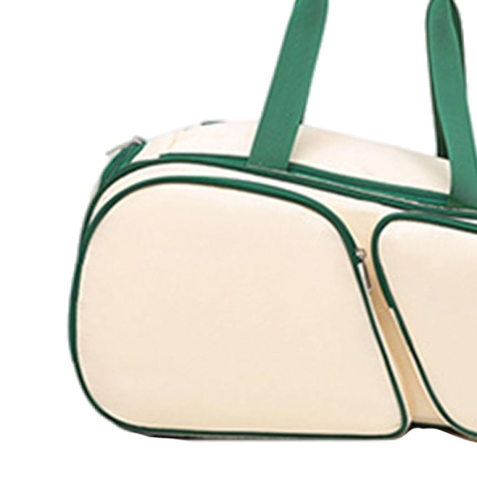 kowaku Tennis Racket Bag Rucksack Water Resistant Large Capacity Padded Badminton Cover Gear Storage Handbag for Outdoor Sports Professionals, Beige