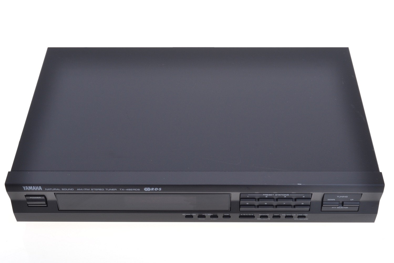 Tuner Yamaha TX-492 noir Fonction RDS PS, PTY, RT, CT, EON et PTY SEEK, mémorisation de 40 fréquences AM/FM