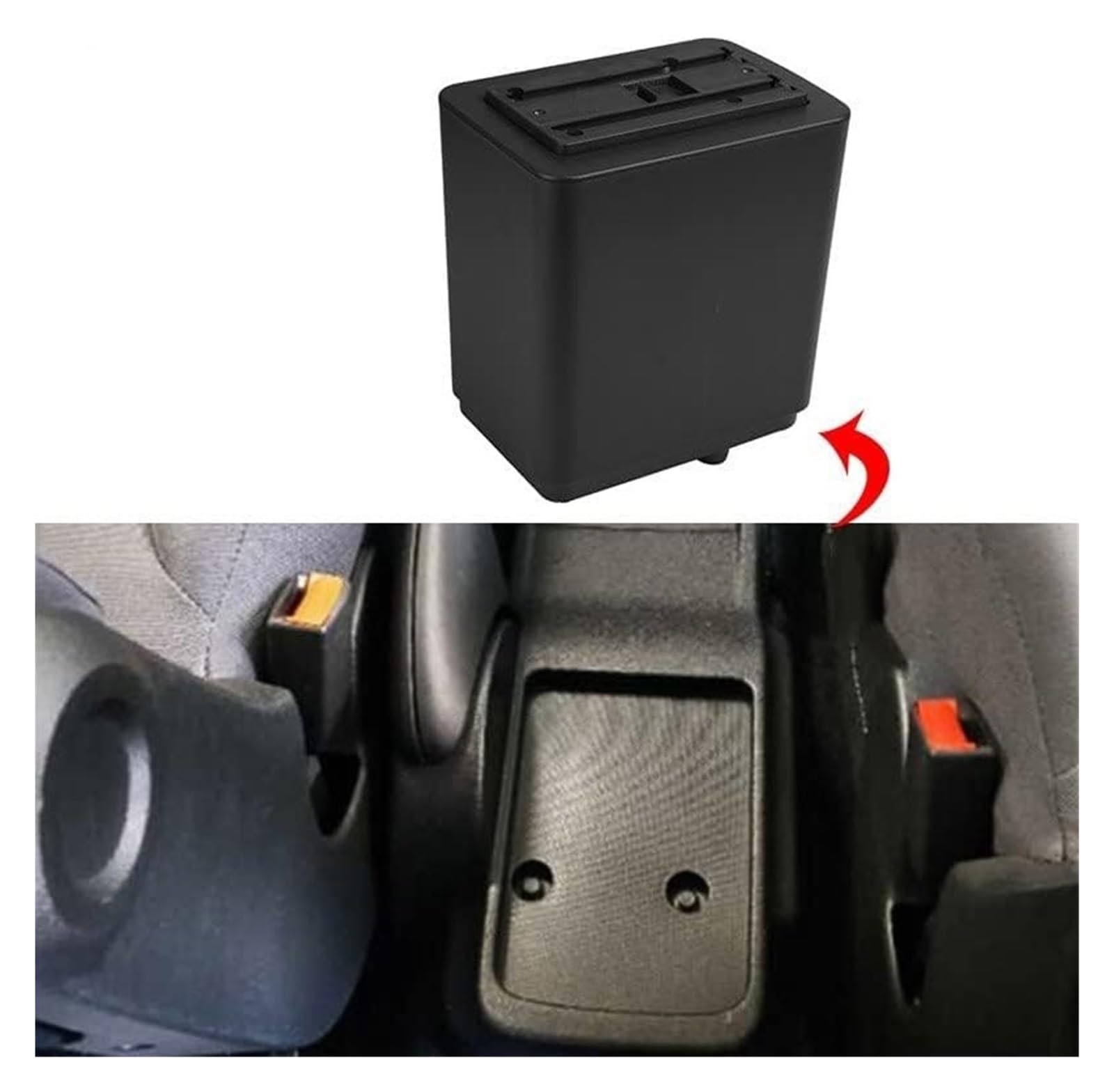 Braccioli per Auto per Peugeot per Partner per Tepee 2010-2020 Bracciolo Auto ABS Bracciolo Bracciolo Box Console Centrale USB(D Black)